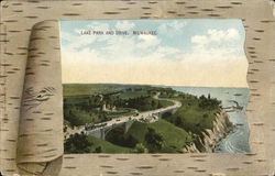 Lake park and Drive Milwaukee, WI Postcard Postcard Postcard