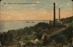 North Point Pumping Station Milwaukee, WI Postcard Postcard Postcard