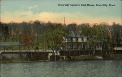 Iowa City Country Club House Postcard