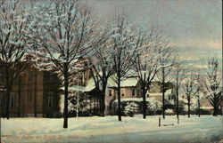 Winter Scene on South Street Waterloo, IA Postcard Postcard Postcard