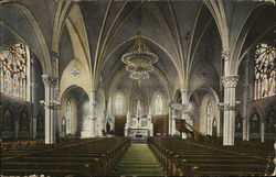 Inside of a Beautiful Church Sioux City, IA Postcard Postcard Postcard