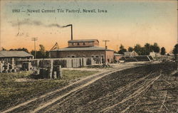 Newell Cement Tile Factory Postcard