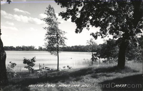 Witter Lake Wautoma, WI Postcard