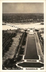 Lincoln Memorial and Arlington Memorial Bridge Postcard