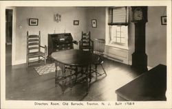 Directors Room, Old Barracks Trenton, NJ Postcard Postcard Postcard