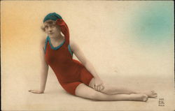 Woman Posing in Bathing Costume Swimsuits & Pinup Postcard Postcard Postcard