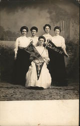 Female Normal School Students 1909, 1910 Postcard