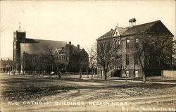 Catholic Buildings Hebron, NE Postcard Postcard Postcard