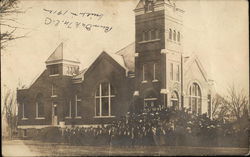 M.E. Church Burr Oak, KS Postcard Postcard Postcard