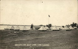 Marinette Boy Scout Camp, Lake Noquebay Postcard