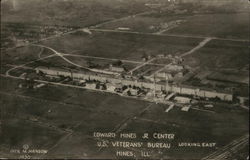 Edward Hines Jr. Center, US Veteran's Bureau Looking East Postcard