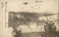 View of Valley in Snow Massachusetts Postcard Postcard Postcard