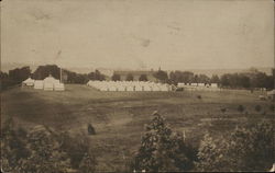 Field of White Tents Massachusetts Postcard Postcard Postcard