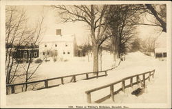 Winter at Whittier's Birthplace Haverhill, MA Postcard Postcard Postcard