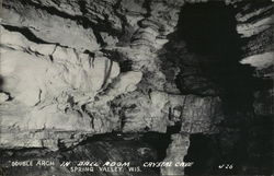 Double Arch in Ball Room, Crystal Cave Postcard