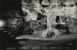 Entrance 2nd Level at Crystal Cave Postcard