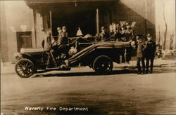 Waverly Fire Department Illinois Postcard Postcard Postcard