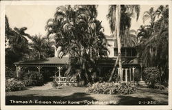 Thomas A. Edison Winter Home Postcard