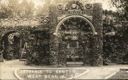 Entrance to Grotto Postcard