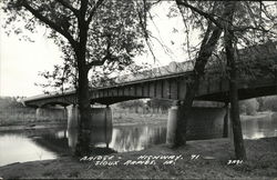 Bridge, Highway 71 Postcard