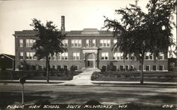 Public High School Postcard