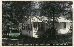 Cottage #11 Leonard Johnson's Fish Lake Resort Webb Lake, WI Postcard Postcard Postcard