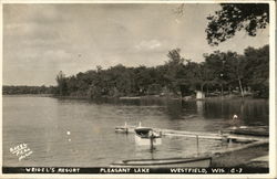 Weigel's Resort, Pleasant Lake Postcard