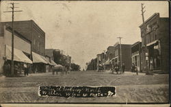 Main Street Looking North Postcard