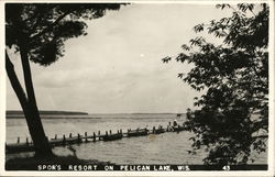 Spor's Resort on Pelican Lake Postcard