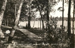 Shuffleboard Court Frick's Maple Beach Resort Postcard