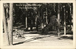 Scene From Boulder Lodge Postcard