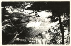 Rainbow Falls, Menominee Indian Reservation Neopit, WI Postcard Postcard Postcard