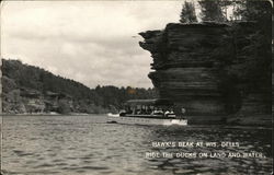 Hawk's Beak at Wisconsin Dells Postcard