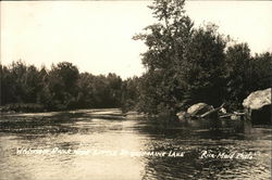 Wisconsin River Near Little St. Germaine Lake Postcard