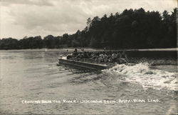 Cruising Down the River, Amphibian Line Postcard