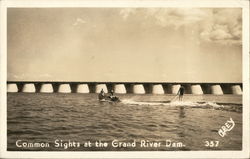 Common Sights at the Grand River Dam Postcard