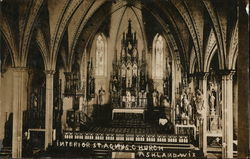 Interior, U.S.C. Church Ashland, WI Postcard Postcard Postcard