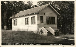 Lundberg Cottage #1 Pleasant Lake Coloma, WI Postcard Postcard Postcard