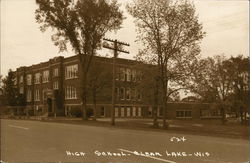 High School Clear Lake, WI Postcard Postcard Postcard