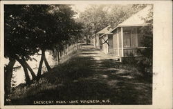 Crescent Park, Lake Waubesa Postcard