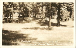 Covered Swimming Pool At "Seven Pines" Lewis, WI Postcard Postcard Postcard