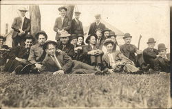 Snapshot of Group of Men Postcard Postcard Postcard