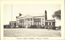 Wells High School Postcard