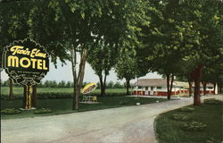 Twin Elms Motel Postcard