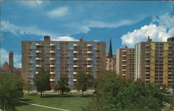 Plaza Square Apartments Postcard