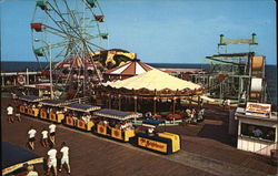 Boardwalk Scene Wildwood-by-the-Sea, NJ Postcard Postcard Postcard