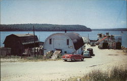 Fishing Village, Door County Gills Rock, WI Postcard Postcard Postcard