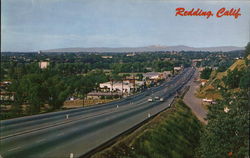 Looking Towards Town from North Redding, CA Postcard Postcard Postcard