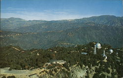 Aerial View of the Top of Mount Wilson Postcard