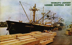 World's Largest Lumber Shipping Port Oregon Postcard Postcard Postcard